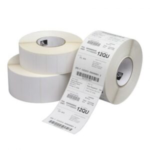 zebra z select 2000d pack de 12 rollos de etiquetas originales perforadas 57x32 mm 2100 unidades por rollo 800262 125