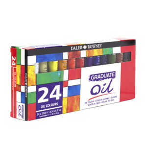 daler rowney graduate pack de 24 pinturas al oleo tubos de aluminio 22ml colores surtidos