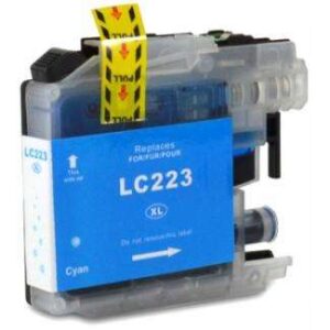 brother lc223/lc221 cyan cartucho de tinta generico reemplaza lc223c/lc221c