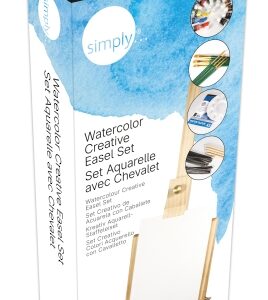 daler rowney simply pack de 38 piezas set creativo acuarela caballete colores surtidos