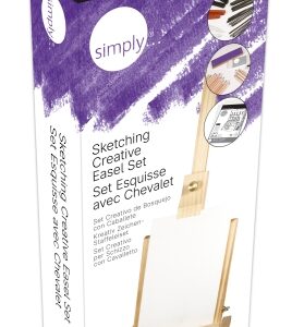 daler rowney simply pack de 59 piezas set creativo de esbozo caballete colores surtidos