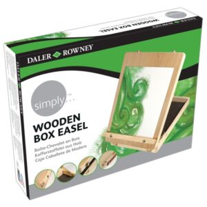 daler rowney simply caja caballete de madera altura de lienzo de 43cm