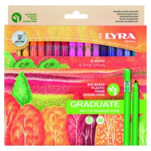 lyra graduate art tip pack de 36 rotuladores colores surtidos