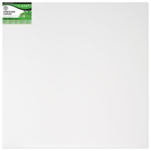 daler rowney simply bastidor entelado 100x100cm imprimacion triple grano medio 100% algodon sin acido 250g color blanco