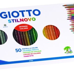 giotto stilnovo acqarell pack de 36 lapices de colores acuarelables forma hexagonal mina 3.3mm colores surtidos