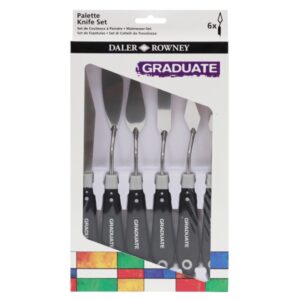 daler rowney graduate pack de 6 espatulas