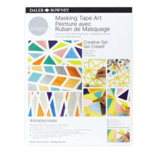 daler rowney simply creative pack de acuarelas opacas tematica de arte con cinta de enmascarar caja de carton colores surtidos