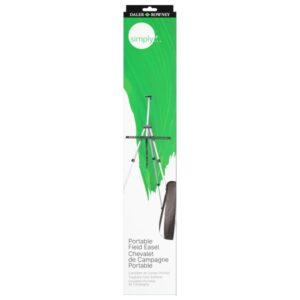 daler rowney simply caballete de campo portatil aluminio altura de lienzo de 84cm