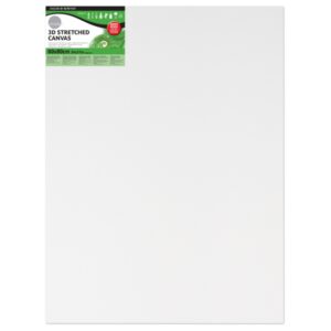 daler rowney simply bastidor entelado 3d 60x80cm imprimacion triple grano medio 100% algodon sin acido 250g color blanco