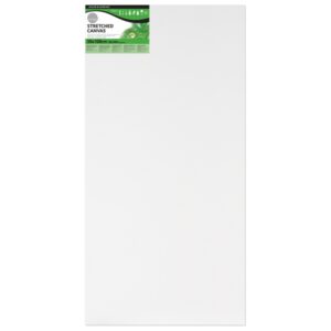 daler rowney simply bastidor entelado 50x100cm imprimacion triple grano medio 100% algodon sin acido 250g color blanco
