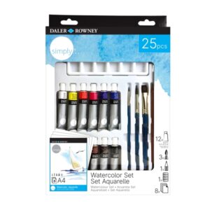 daler rowney simply pack de 16 piezas acuarela colores surtidos
