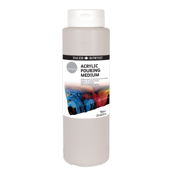 daler rowney simply medium alisado para tecnica pouring bote de plastico 750ml