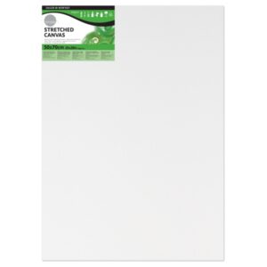 daler rowney simply bastidor entelado 50x70cm imprimacion triple grano medio 100% algodon sin acido 250g color blanco