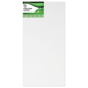 daler rowney simply bastidor entelado 40x80cm imprimacion triple grano medio 100% algodon sin acido 250g color blanco