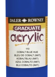 daler rowney graduate pintura acrilica botella de plastico 500ml color azul cobalto