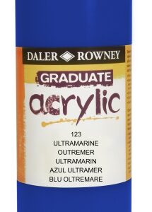 daler rowney graduate pintura acrilica botella de plastico 500ml color azul ultramarino