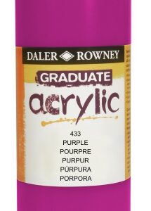 daler rowney graduate pintura acrilica botella de plastico 500ml color lila