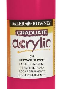 daler rowney graduate pintura acrilica botella de plastico 500ml color rosa permanente