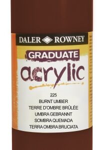 daler rowney graduate pintura acrilica botella de plastico 500ml color sombra tostada