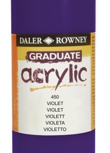 daler rowney graduate pintura acrilica botella de plastico 500ml color violeta