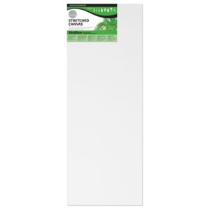 daler rowney simply bastidor entelado 30x80cm imprimacion triple grano medio 100% algodon sin acido 250g color blanco