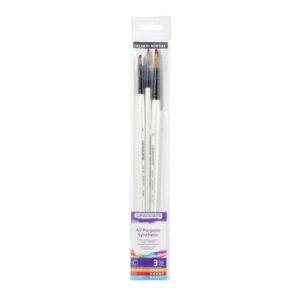 daler rowney graduate pack de 3 pinceles multitecnica pelo sintetico mango largo