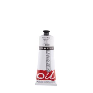 daler rowney graduate pintura al oleo tubo de aluminio 220ml color blanco titanio