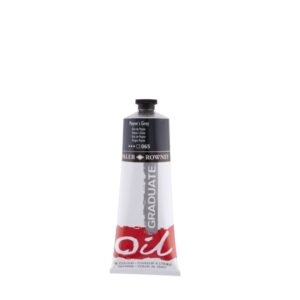 daler rowney graduate pintura al oleo tubo de aluminio 220ml color gris de payne