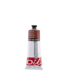 daler rowney graduate pintura al oleo tubo de aluminio 220ml color siena quemada