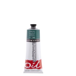 daler rowney graduate pintura al oleo tubo de aluminio 220ml color viridiano