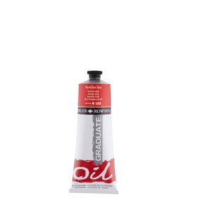 daler rowney graduate pintura al oleo tubo de aluminio 220ml color bermellon