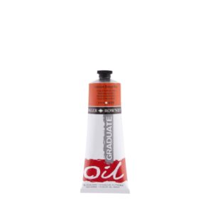 daler rowney graduate pintura al oleo tubo de aluminio 220ml color naranja de cadmio
