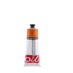 daler rowney graduate pintura al oleo tubo de aluminio 220ml color amarillo anaranjado