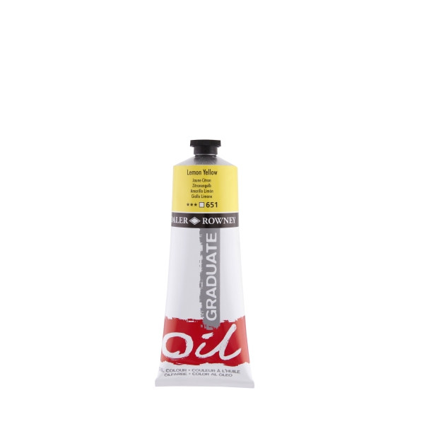 daler rowney graduate pintura al oleo tubo de aluminio 220ml color amarillo limon