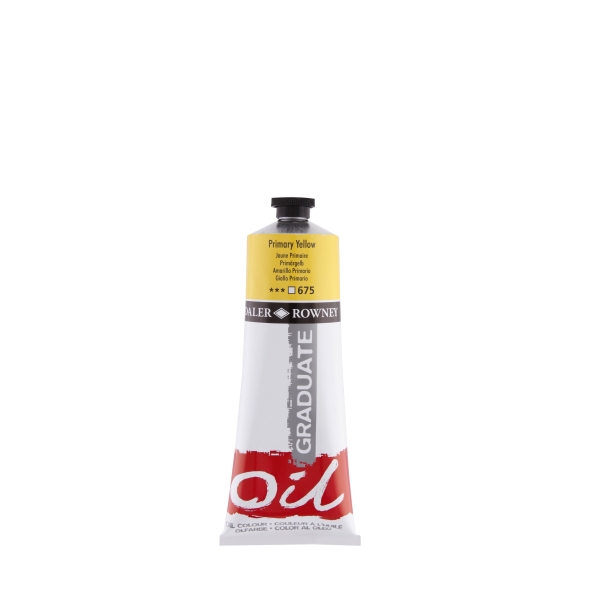 daler rowney graduate pintura al oleo tubo de aluminio 220ml color amarillo primario