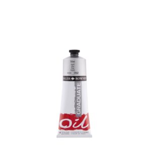 daler rowney graduate pintura al oleo tubo de aluminio 220ml color plata
