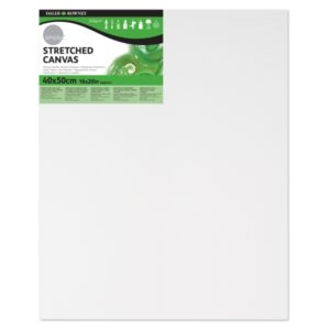 daler rowney simply bastidor entelado 40x50cm imprimacion triple grano medio 100% algodon sin acido 250g color blanco