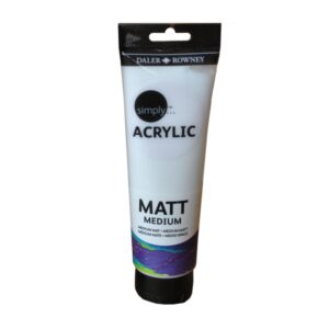 daler rowney simply medium para acabado mate tubo de plastico 250ml