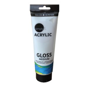 daler rowney simply medium para acabado brillante tubo de plastico 250ml