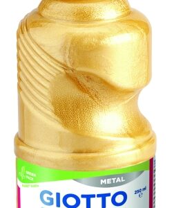 giotto extra quality metal tempera 250ml lispa para el uso botella bio pet color oro