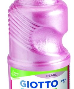 giotto extra quality pearl tempera 250ml lispa para el uso botella bio pet color magenta