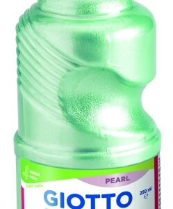 giotto extra quality pearl tempera 250ml lispa para el uso botella bio pet color verde
