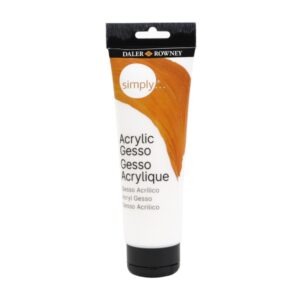 daler rowney simply gesso imprimacion yeso bote de plastico 250ml color blanco