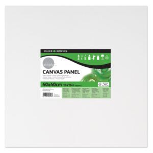daler rowney simply carton entelado 250g 40x40cm imprimacion triple grano medio 100% algodon sin acido 250g color blanco