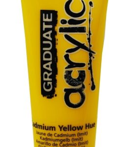 daler rowney graduate pintura acrilica tubo de plastico 120ml color amarillo de cadmio