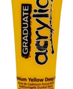 daler rowney graduate pintura acrilica tubo de plastico 120ml color amarillo de cadmio profundo