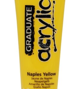 daler rowney graduate pintura acrilica tubo de plastico 120ml color amarillo de napoles