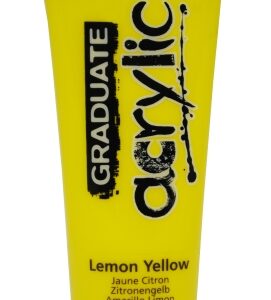 daler rowney graduate pintura acrilica tubo de plastico 120ml color amarillo limon