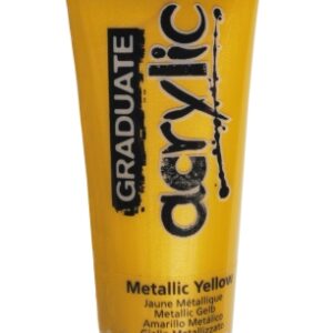 daler rowney graduate pintura acrilica tubo de plastico 120ml color amarillo metalico