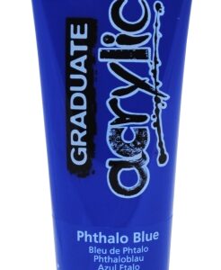 daler rowney graduate pintura acrilica tubo de plastico 120ml color azul ftalo